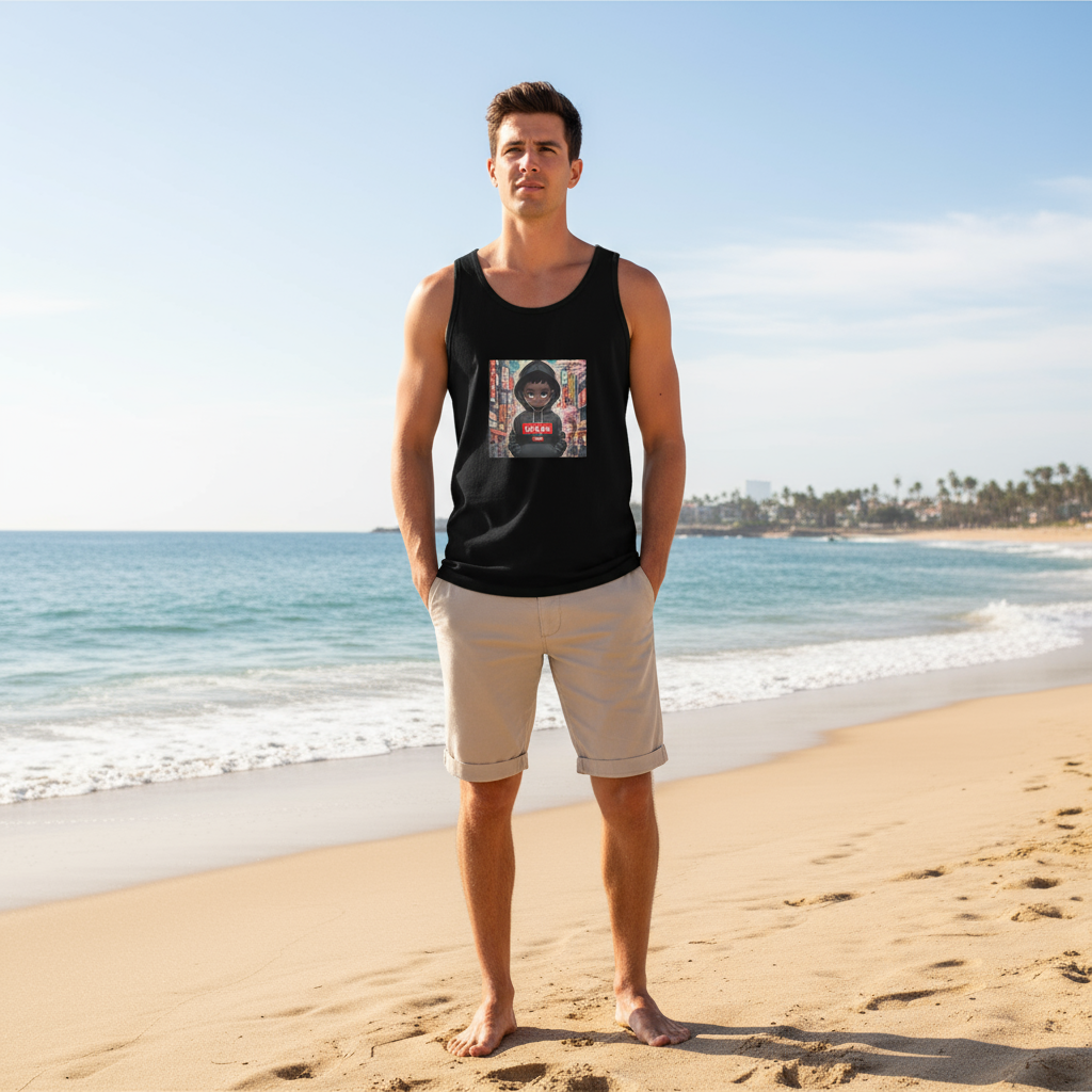 Bonjour Tokyo Men's Premium Tank Top – Versatile Comfort & Timeless Style