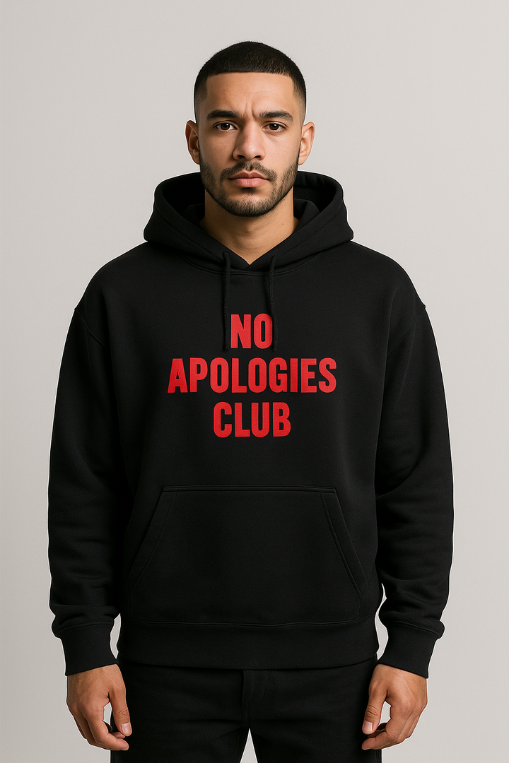 🖤No Apologies Club Oversized Heavyweight Hoodie – FredJo® Official Drop