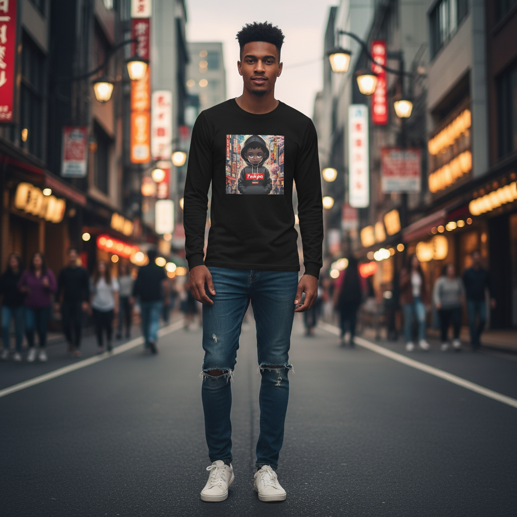 Bonjour Tokyo Youth Long Sleeve Shirt – Urban Japanese Style & Comfort