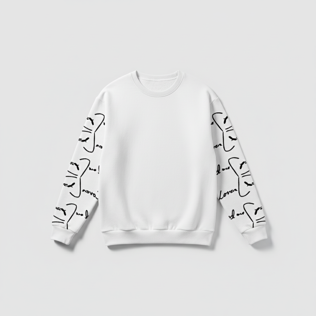 Fred Jo Reverse Sleeve Unisex Sweatshirt