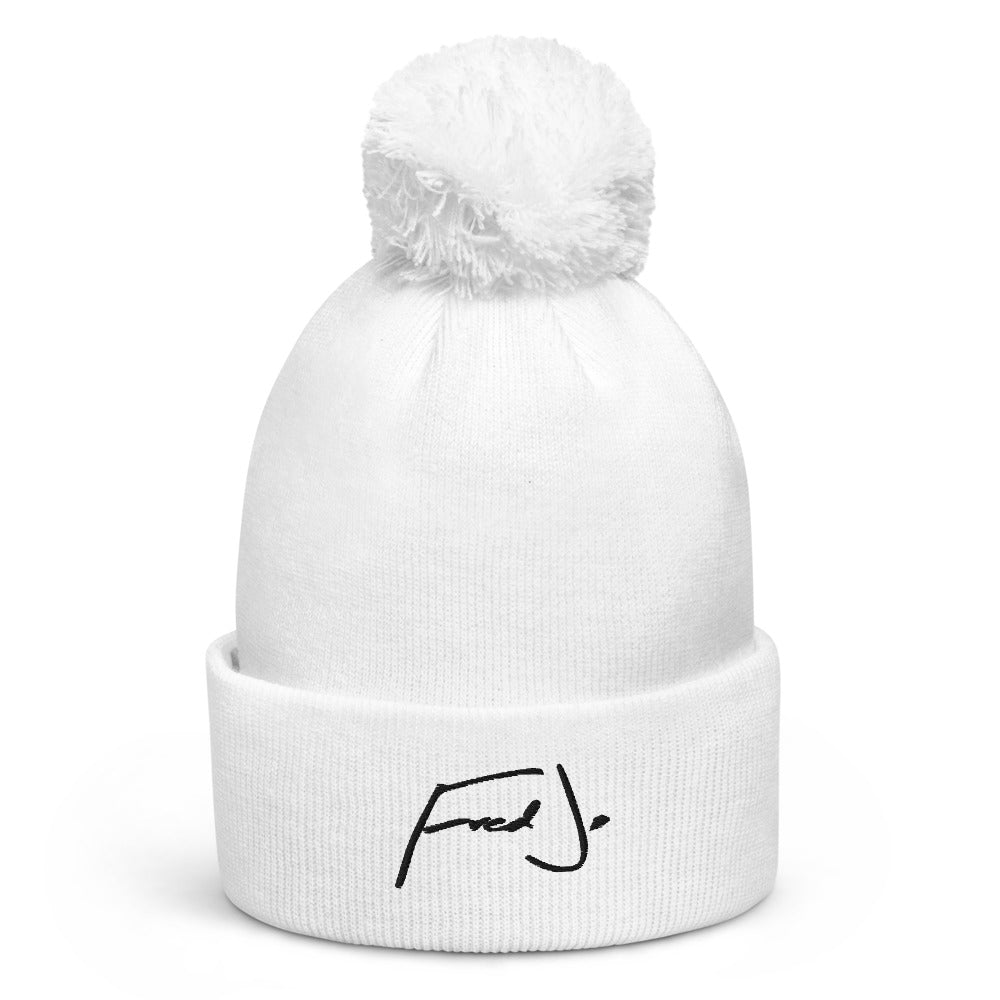 Fred Jo White Pom pom beanie - Fred jo Clothing