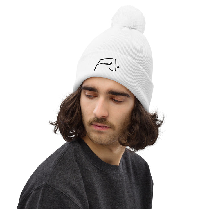 Fred Jo White Pom pom beanie - Fred jo Clothing