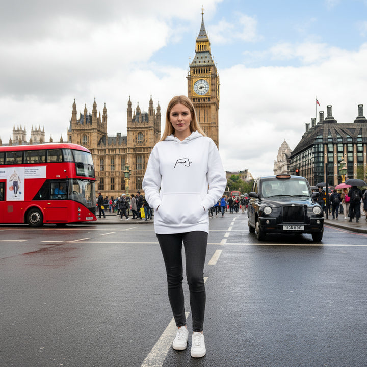 Fred Jo White Chest Unisex Hoodie - Fred jo Clothing