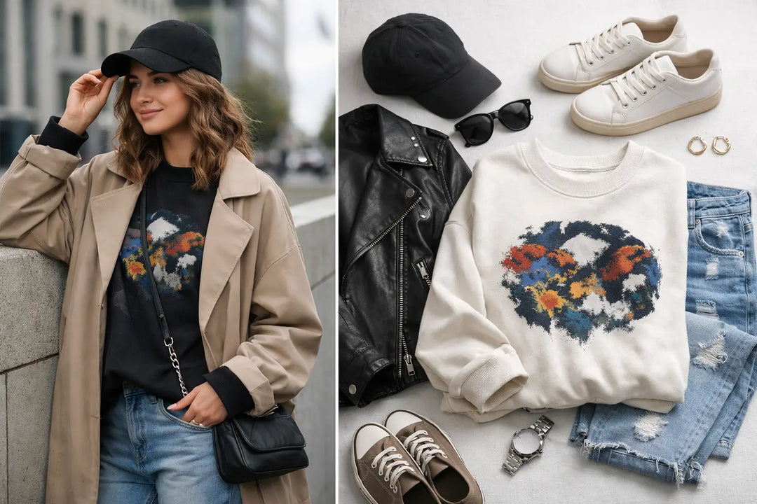 How to Style Graphic Sweatshirts Right