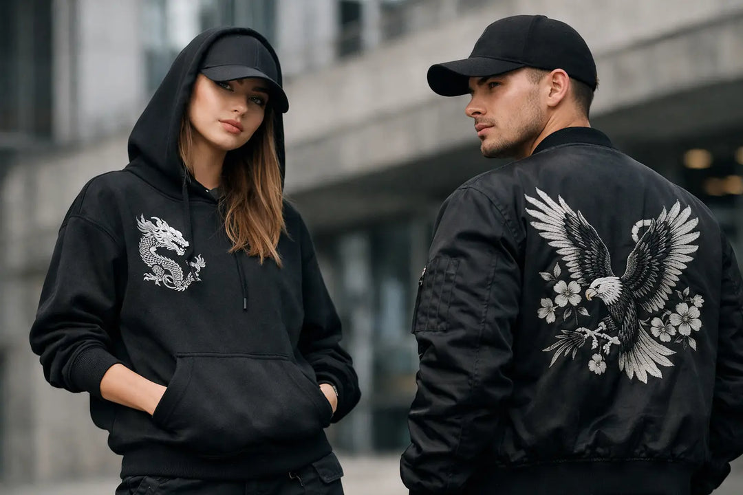 How to Style Black Embroidery Streetwear