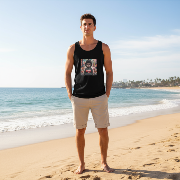 Bonjour Tokyo Men's Premium Tank Top – Versatile Comfort & Timeless Style