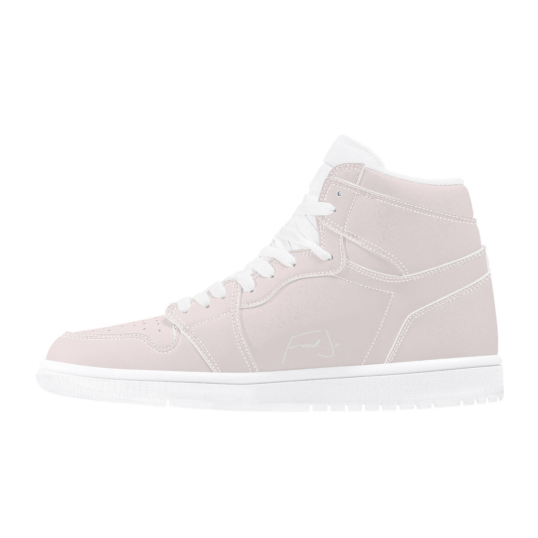 D17 High Top Synthetic Leather Sneaker