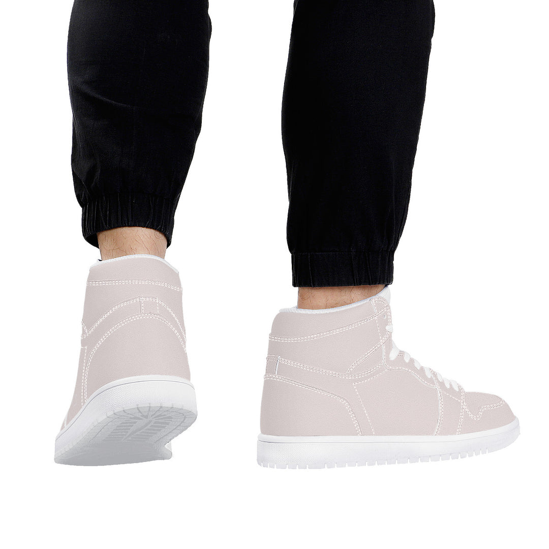 D17 High Top Synthetic Leather Sneaker