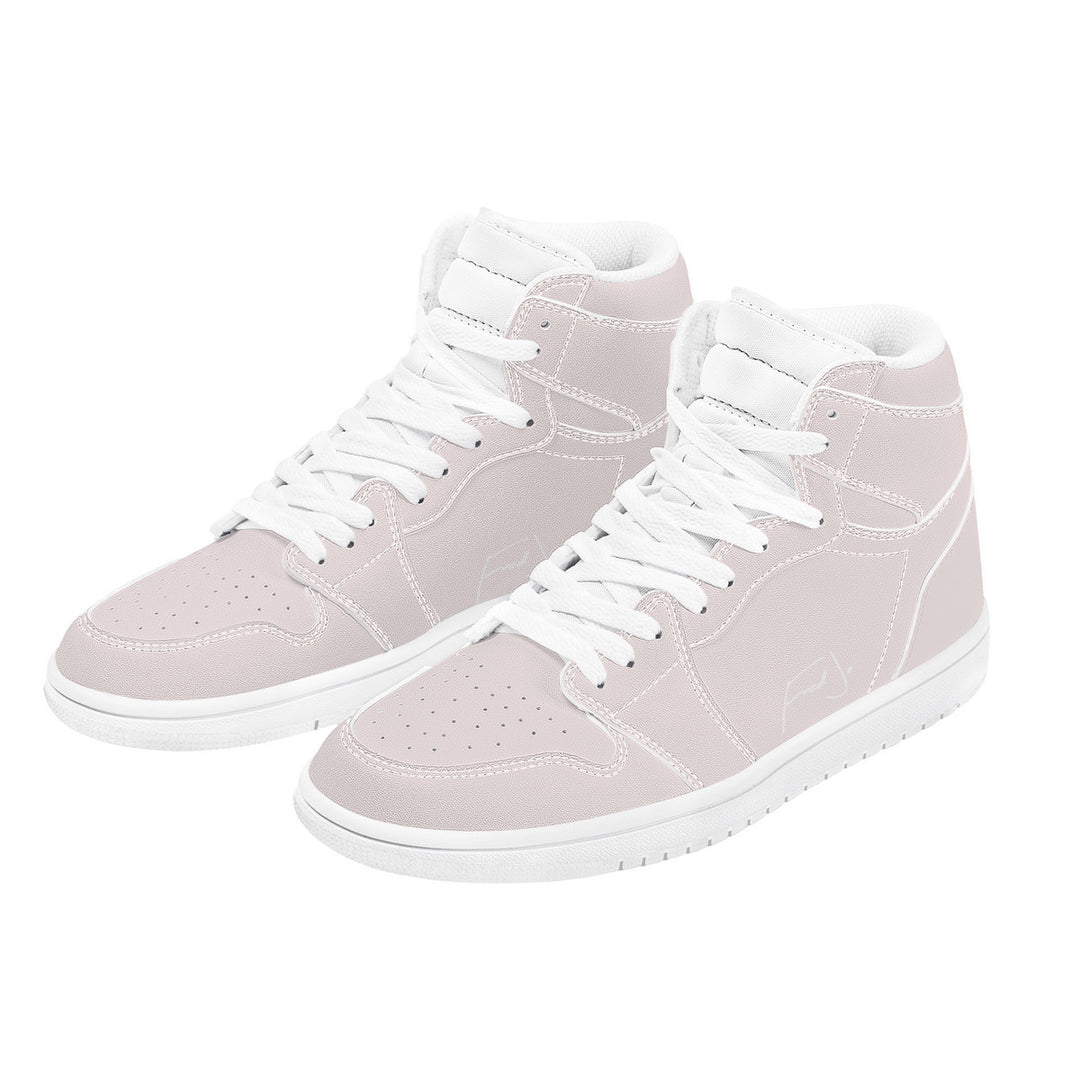 D17 High Top Synthetic Leather Sneaker