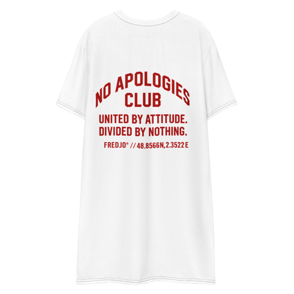 No Apologies Club t shirt dress Paris Edition