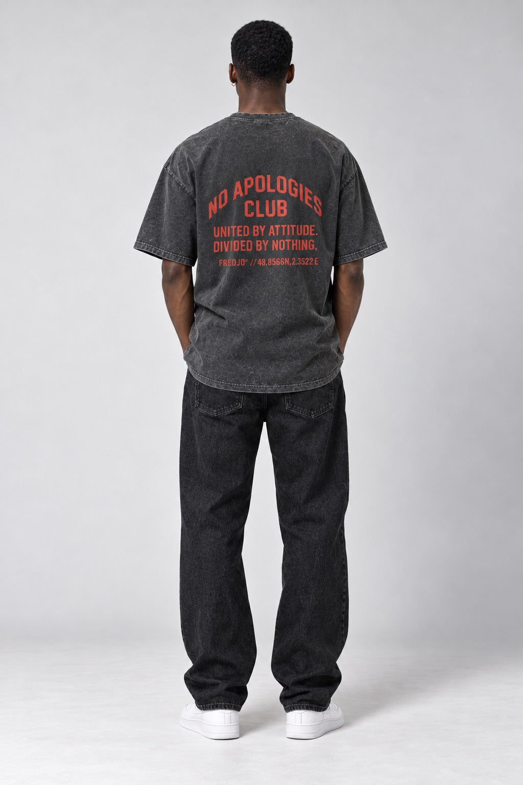 No Apologies Faded Tee