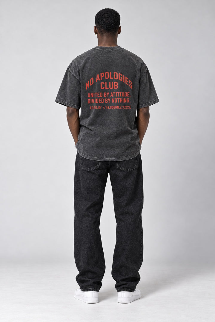 No Apologies Faded Tee