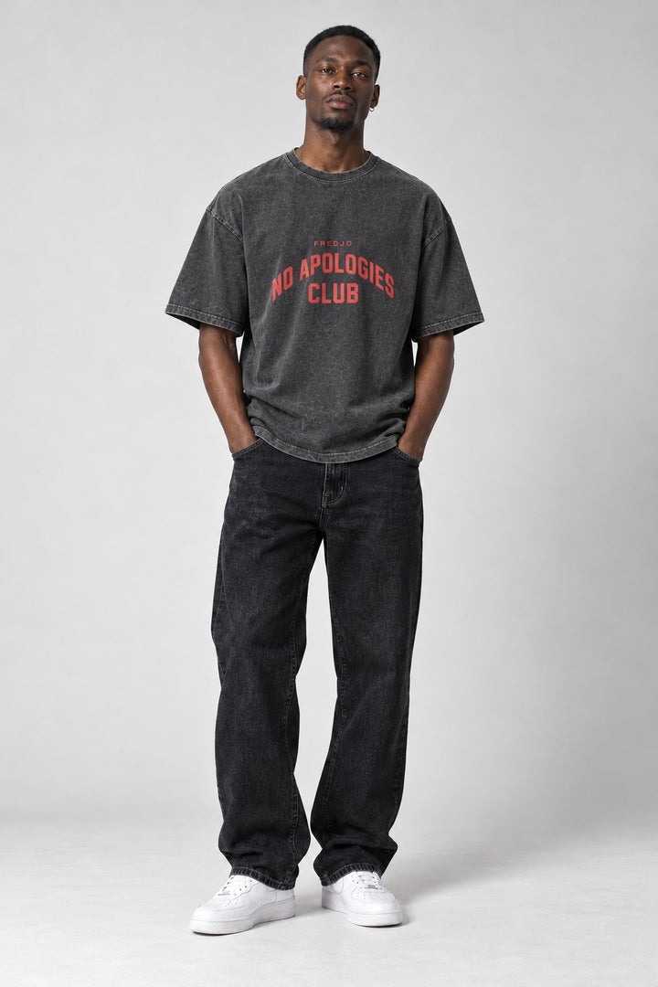 No Apologies Faded Tee