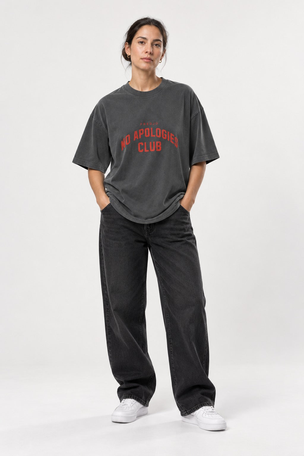 No Apologies Faded Tee