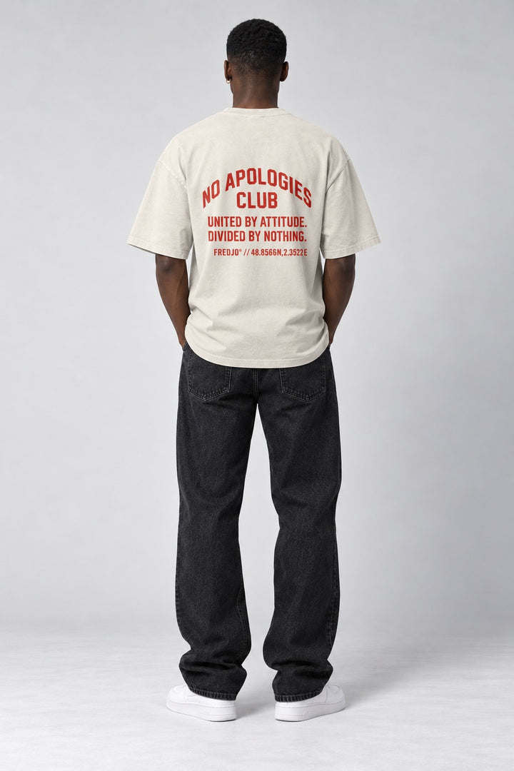 No Apologies Faded Tee