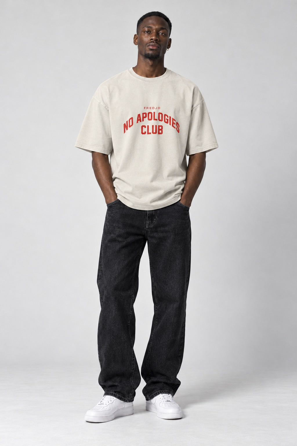 No Apologies Faded Tee