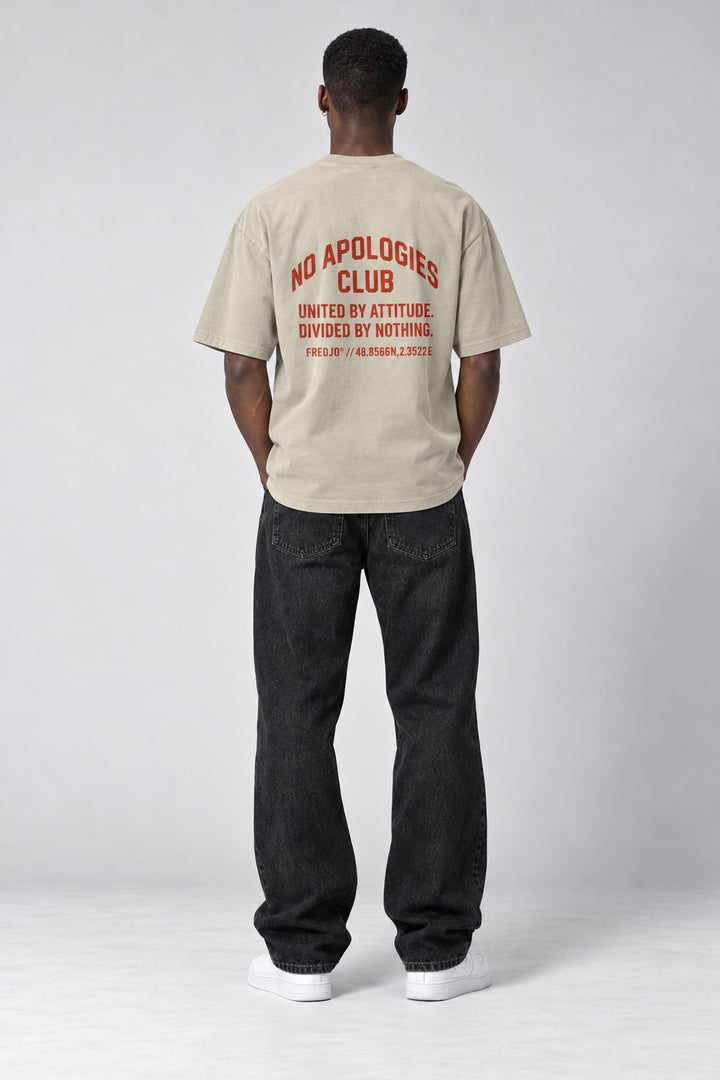 No Apologies Faded Tee