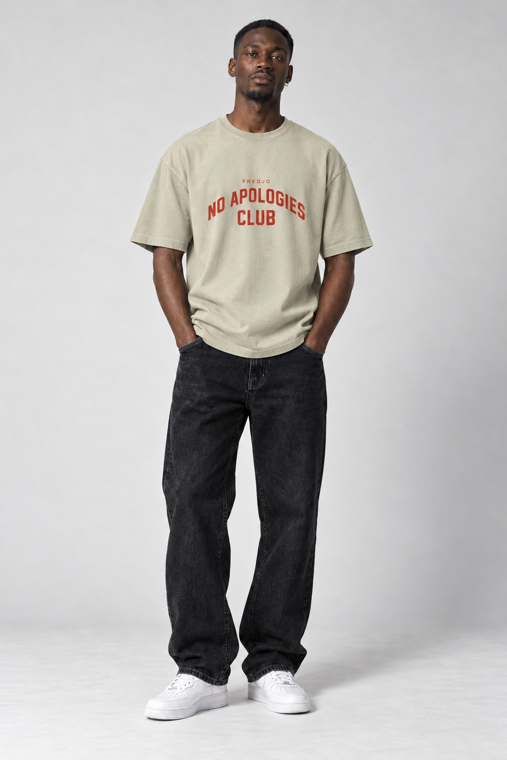 No Apologies Faded Tee