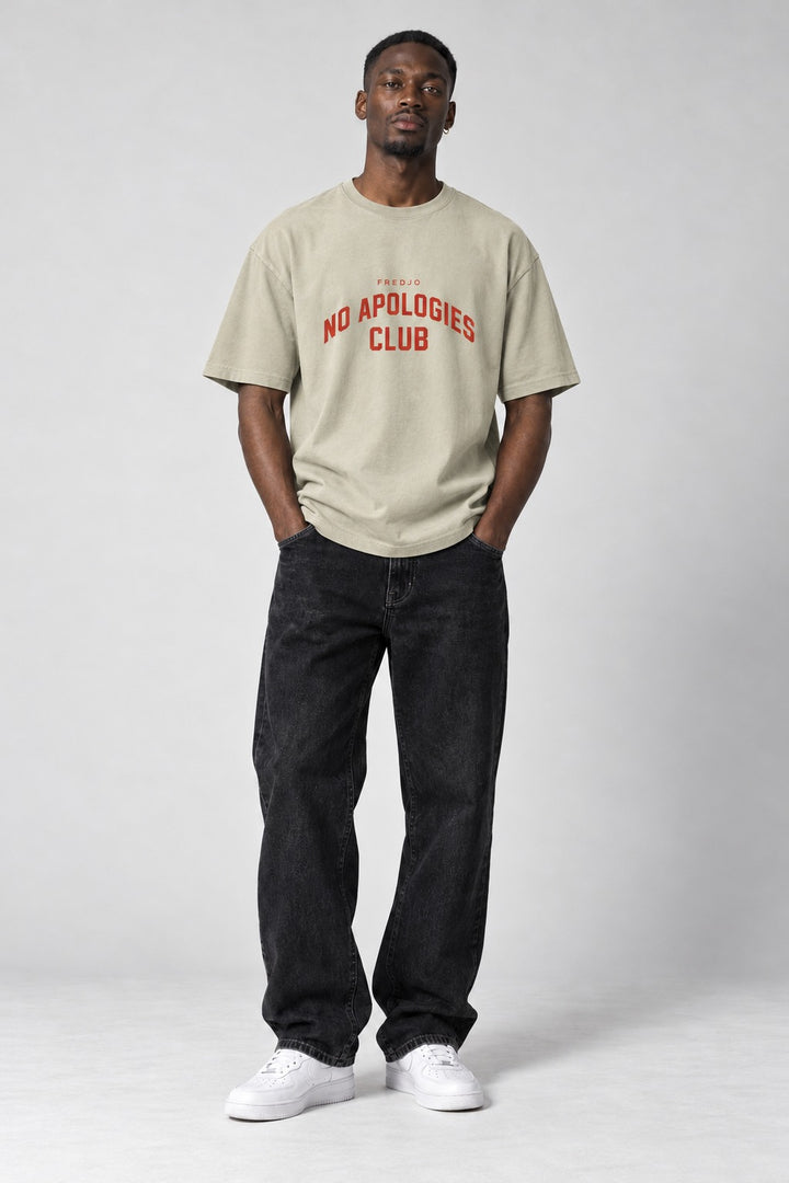 No Apologies Faded Tee