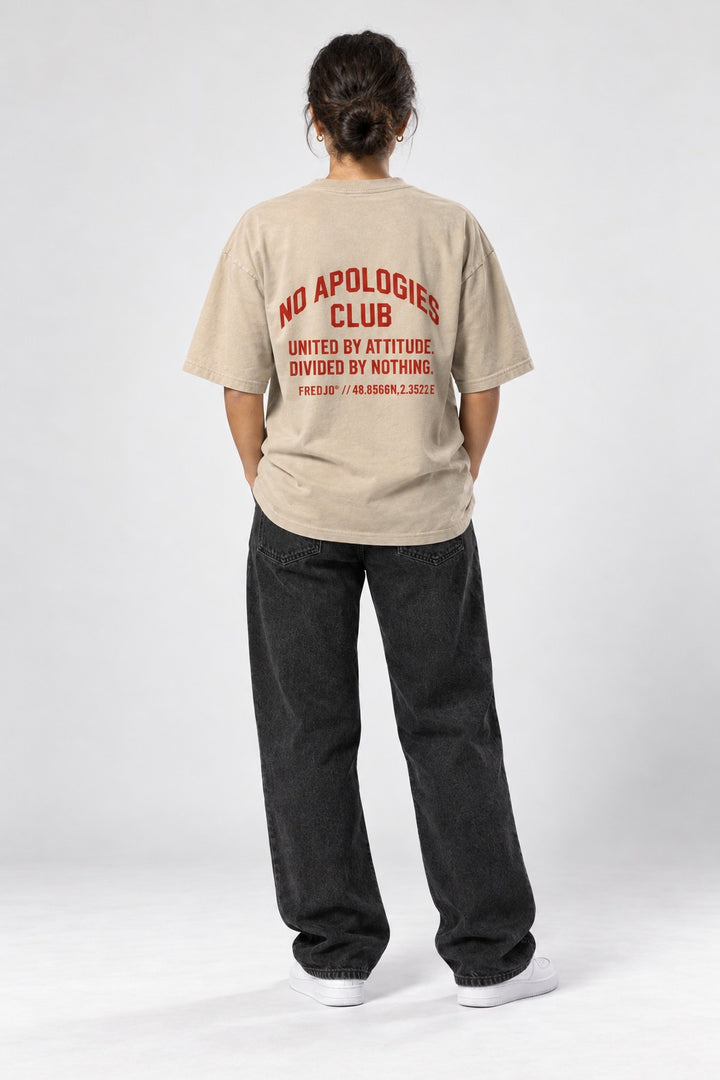 No Apologies Faded Tee