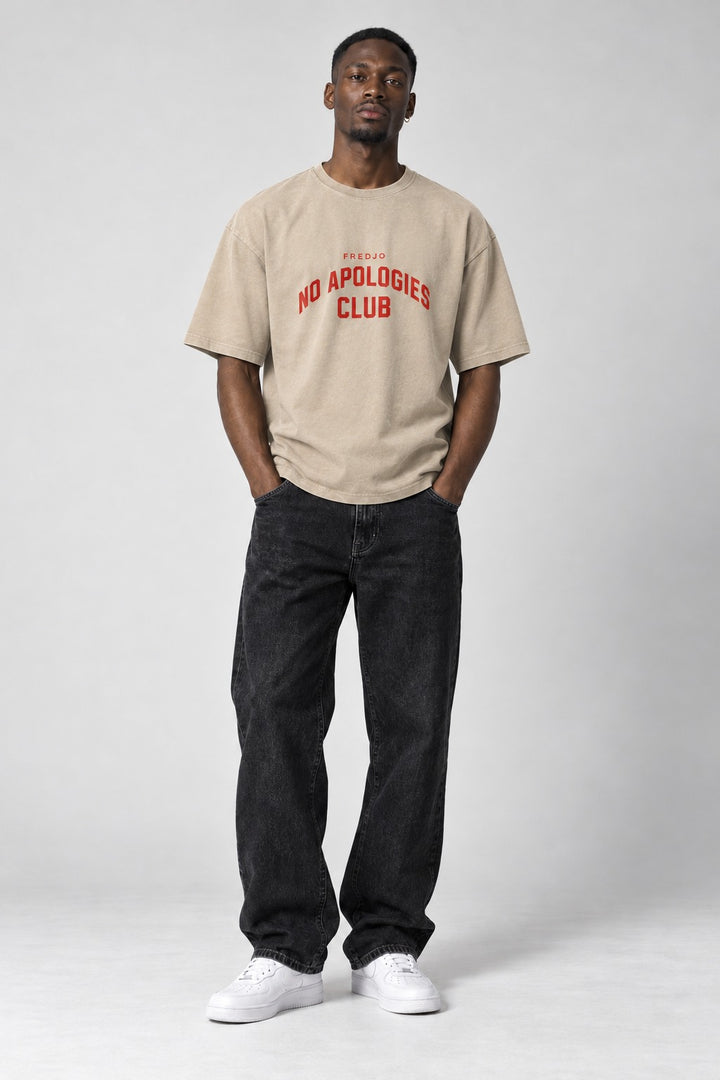 No Apologies Faded Tee