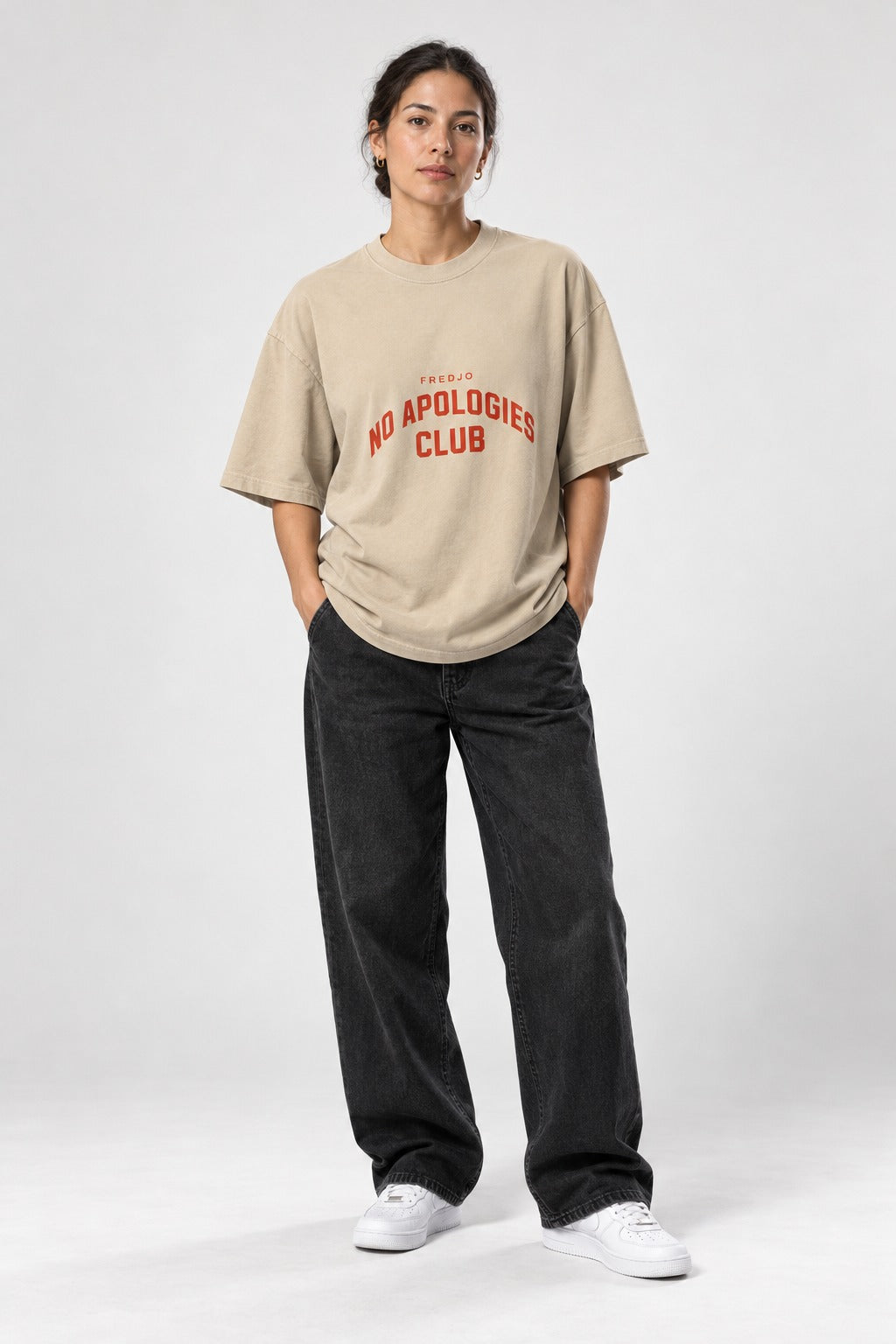 No Apologies Faded Tee