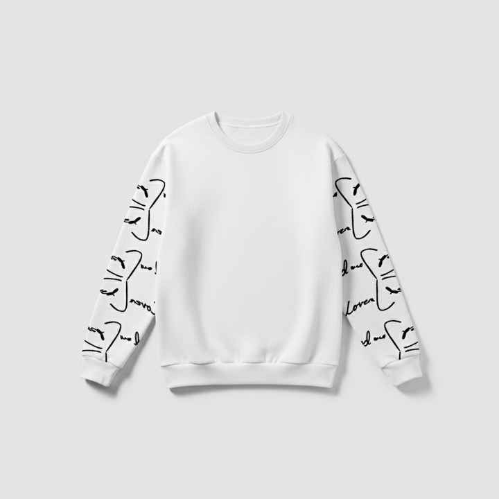 Fred Jo Reverse Sleeve Unisex Sweatshirt