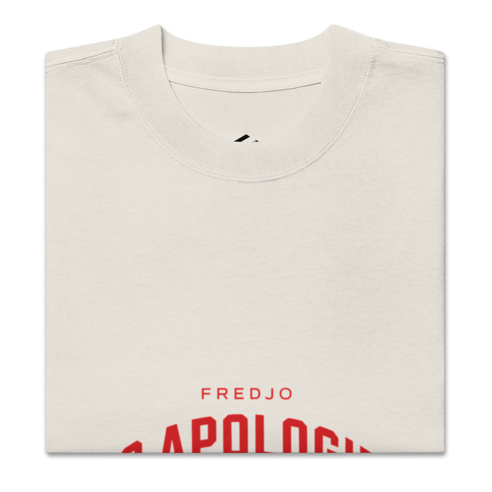 No Apologies Club oversized faded t shirt Paris Edition