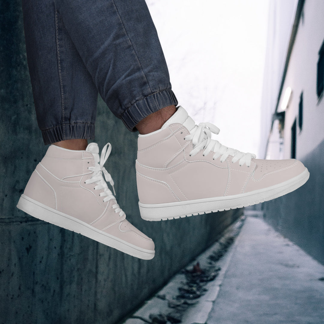 D17 High Top Synthetic Leather Sneaker