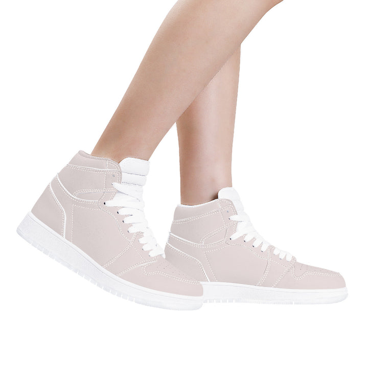 D17 High Top Synthetic Leather Sneaker