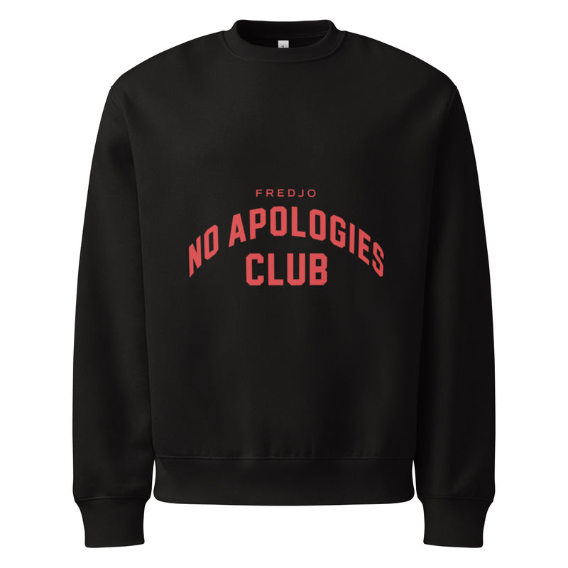 No Apologies Club Oversized Heavyweight Sweatshirt — FredJo® Streetwear