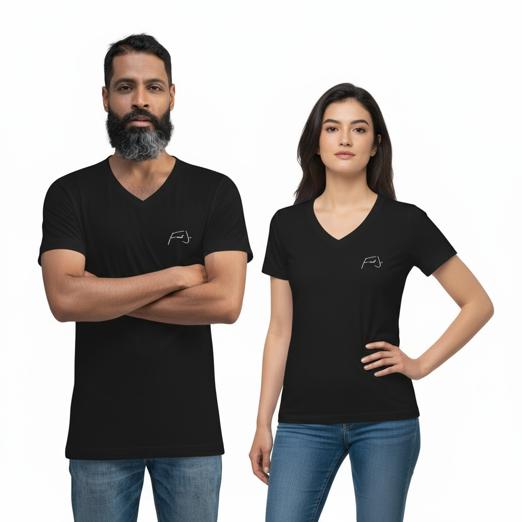 Fred Jo Unisex V-Neck T-Shirt