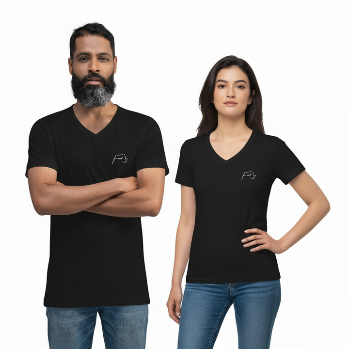 Fred Jo Unisex V-Neck T-Shirt
