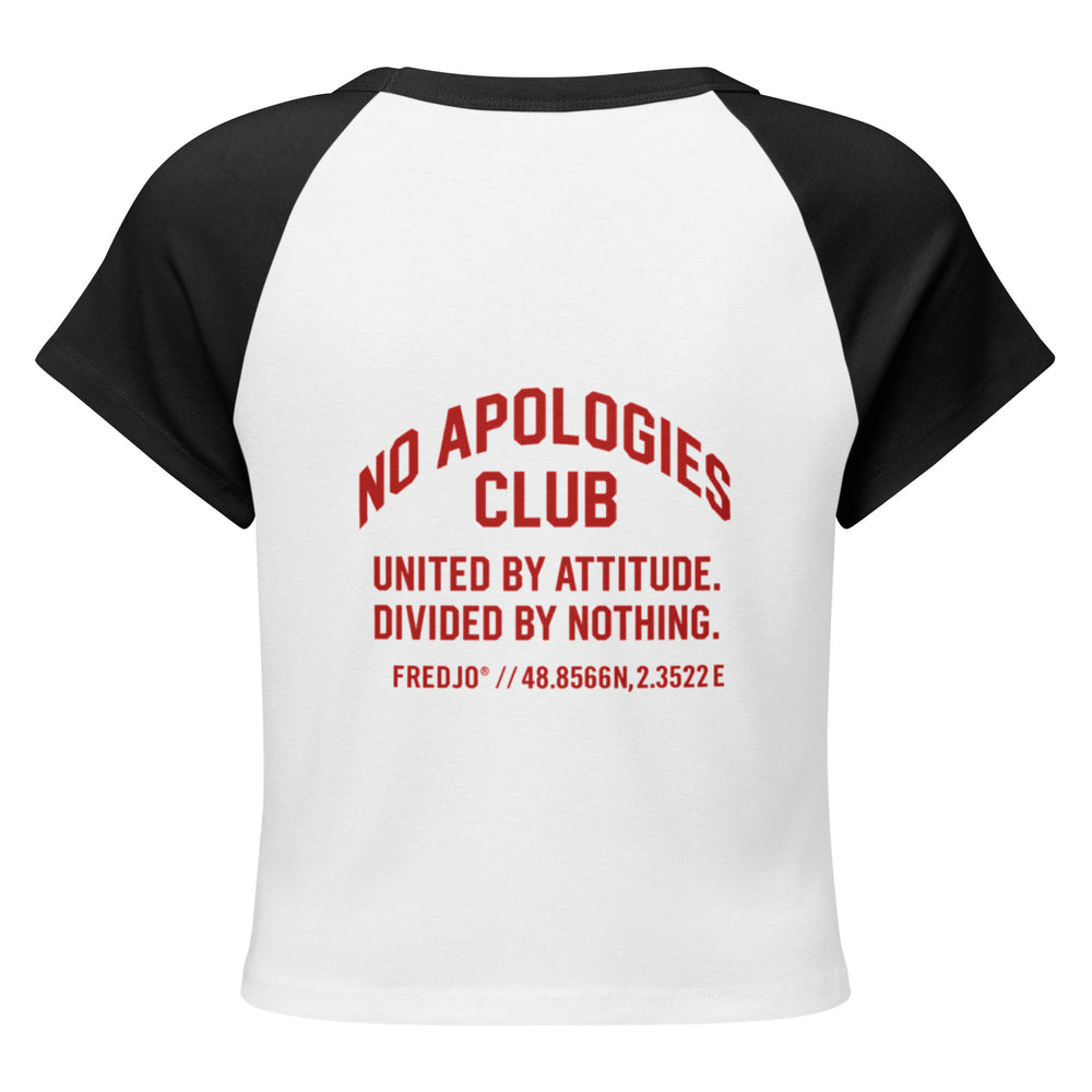 FredJo No Apologies Club baby tee Paris Edition