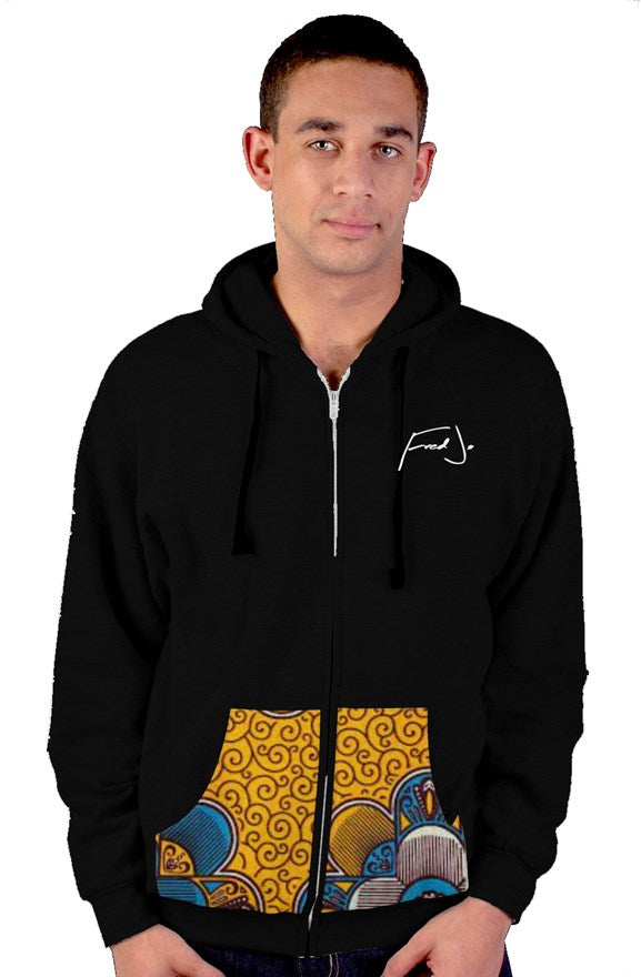 Fred Jo African zip up hoody - Fred jo Clothing