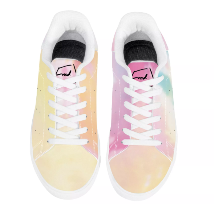 Fred Jo Watercolor Leather Sneakers - Fred jo Clothing