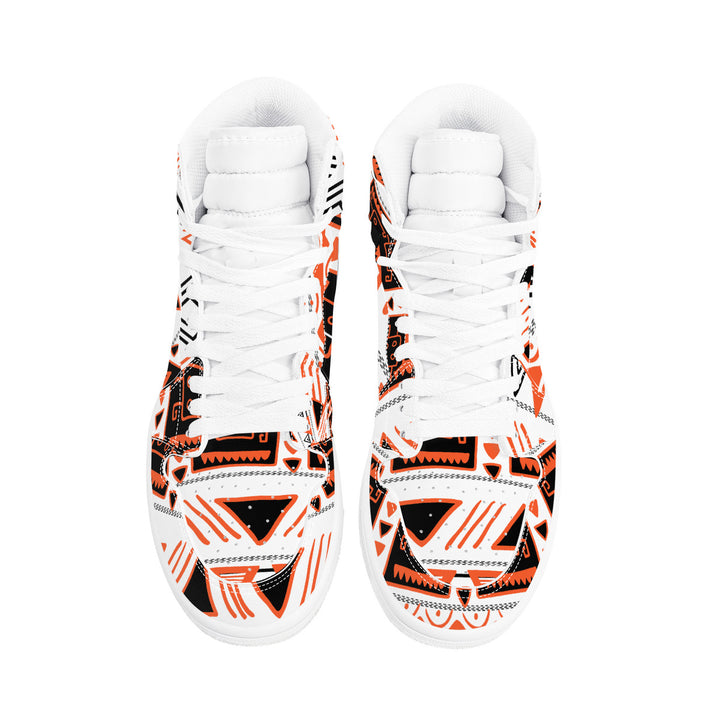 Fred Jo African Machine High Top Leather Sneaker