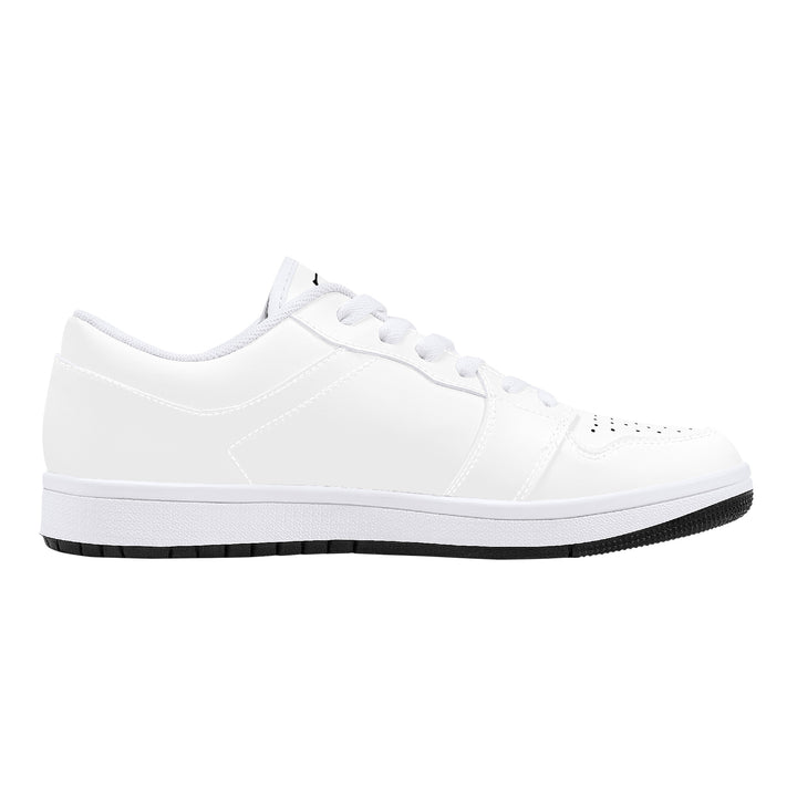 Fred Jo All White Low-Top Leather Sneakers - Fred jo Clothing