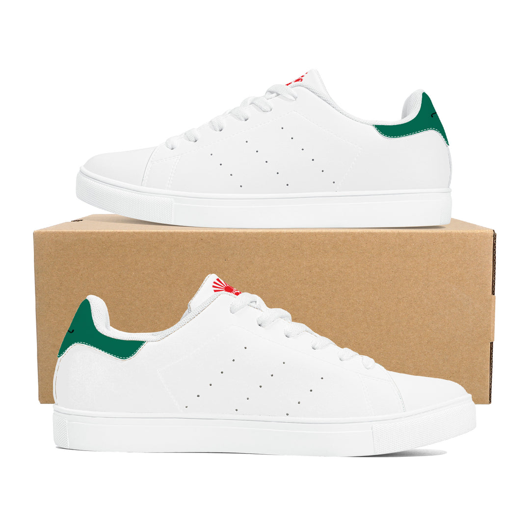 Fred Jo Low Leather Sneakers - Green