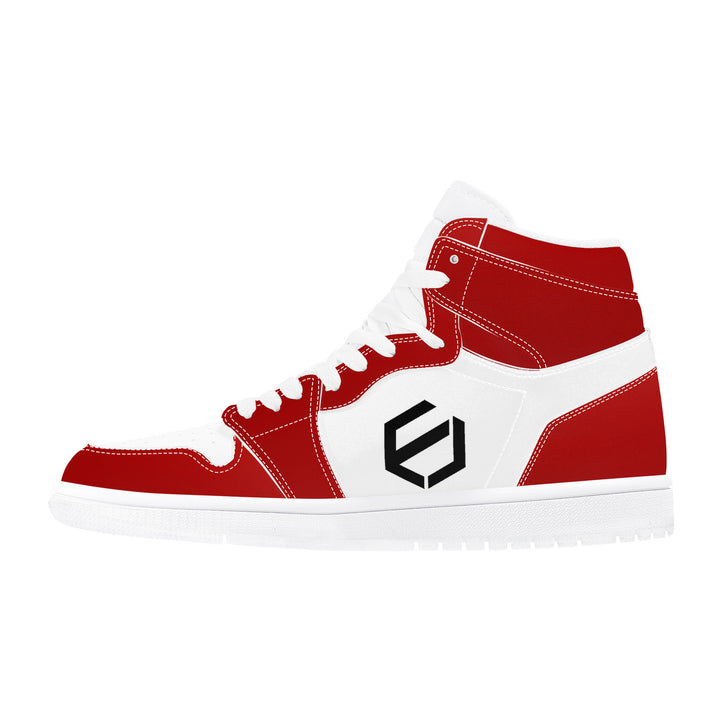 Fred Jo Red High Leather Sneakers