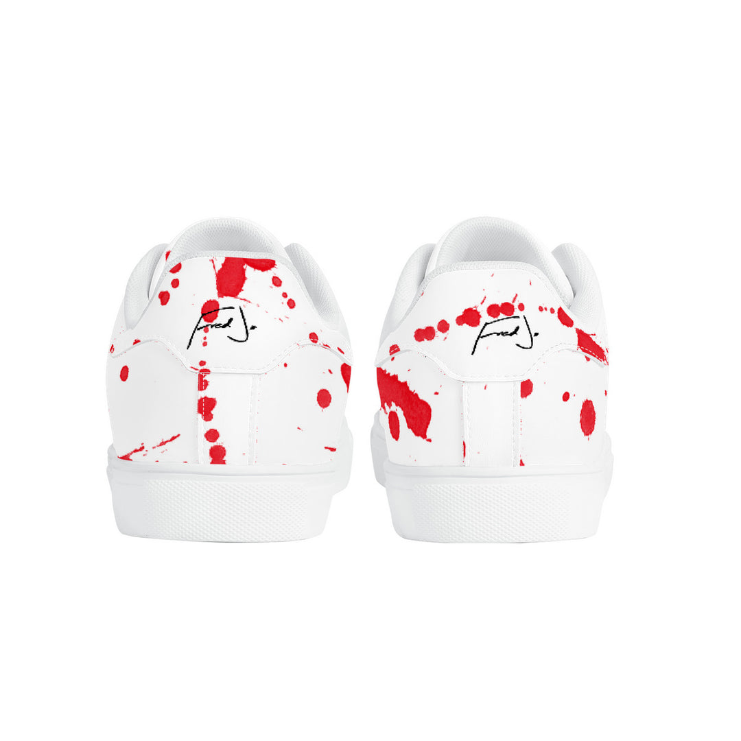 Fred Jo Bloodbath Top Leather Sneakers - Fred jo Clothing