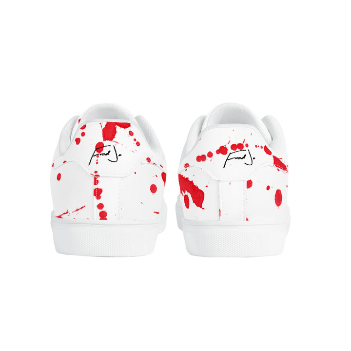 Fred Jo Bloodbath Top Leather Sneakers - Fred jo Clothing
