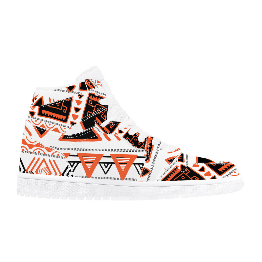 Fred Jo African Machine High Top Leather Sneaker