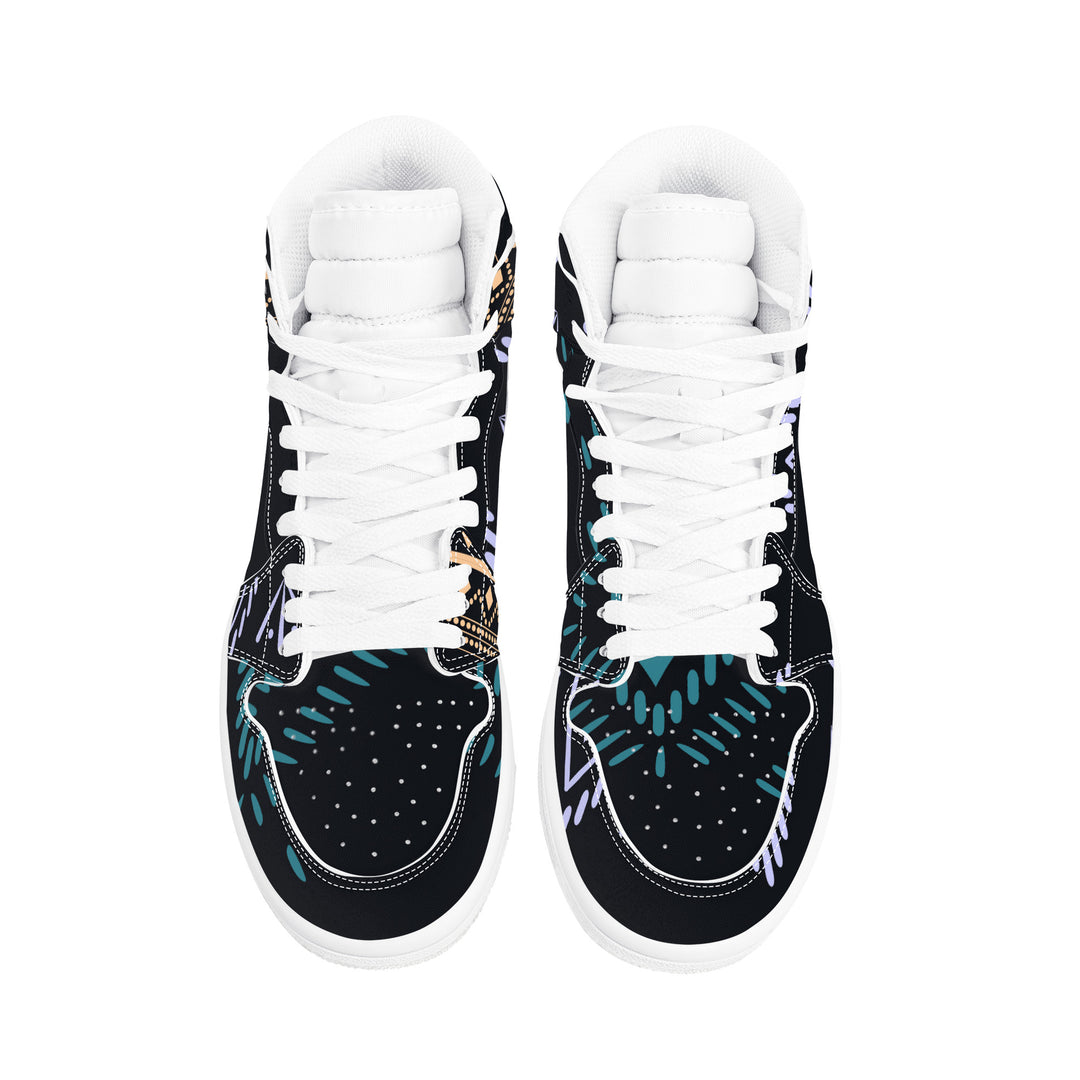 Tribal Ethnic High Leather Sneaker