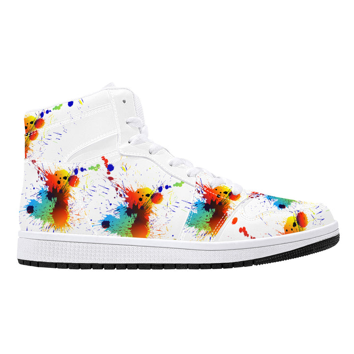 Fred Jo Leather Paint Splatter Sneakers - Fred jo Clothing