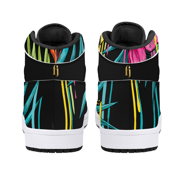 Fred Jo Flowers High Top Sneakers - Fred jo Clothing