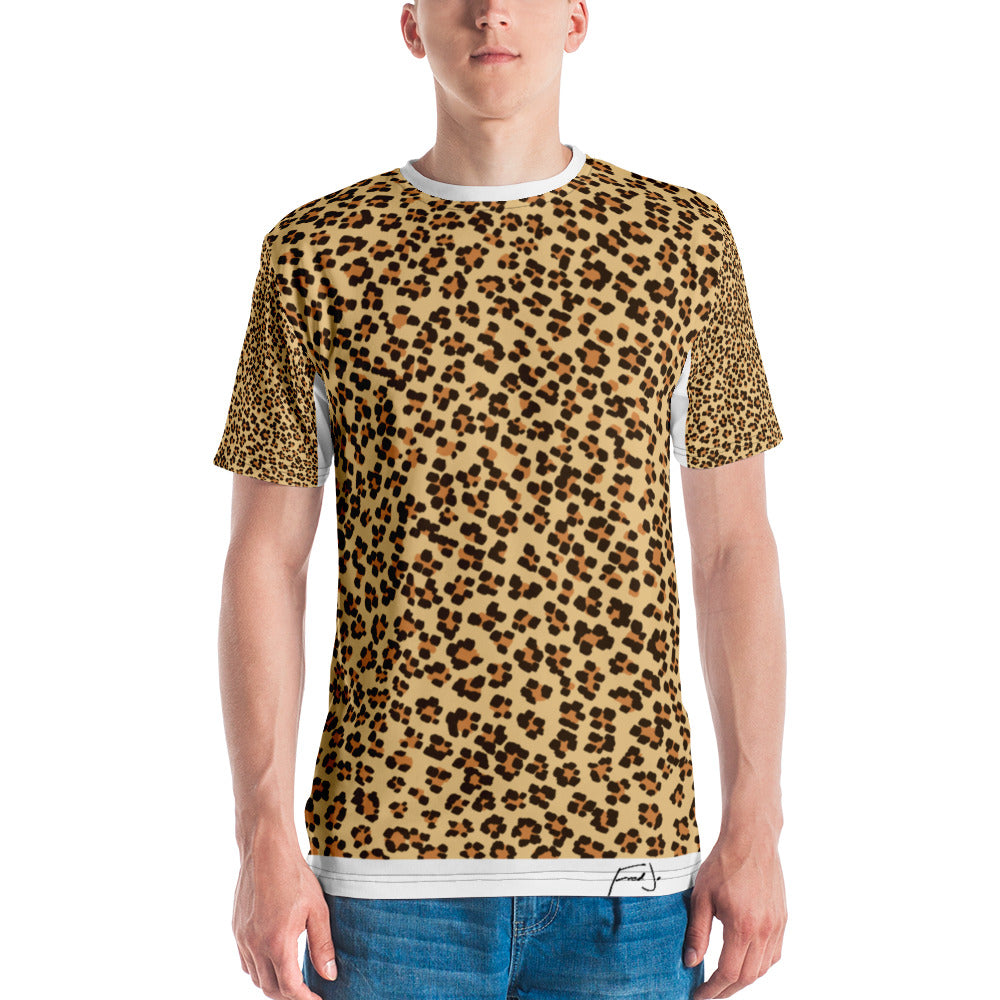 Fred Jo Leopard Men's T-shirt - Fred jo Clothing