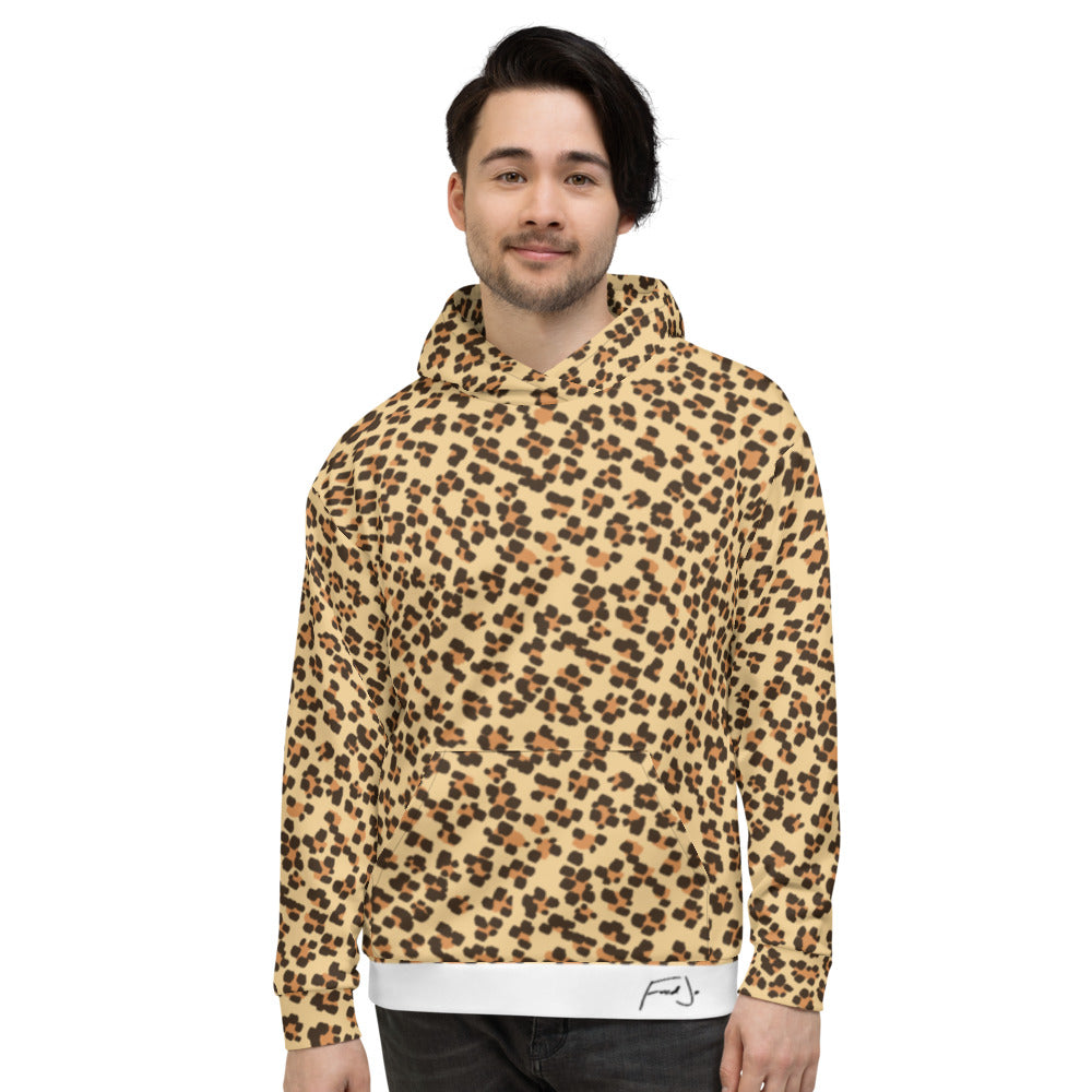 Fred Jo Leopard Unisex Hoodie - Fred jo Clothing