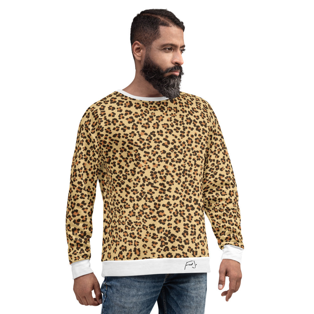 Fred Jo Leopard Unisex Sweatshirt - Fred jo Clothing