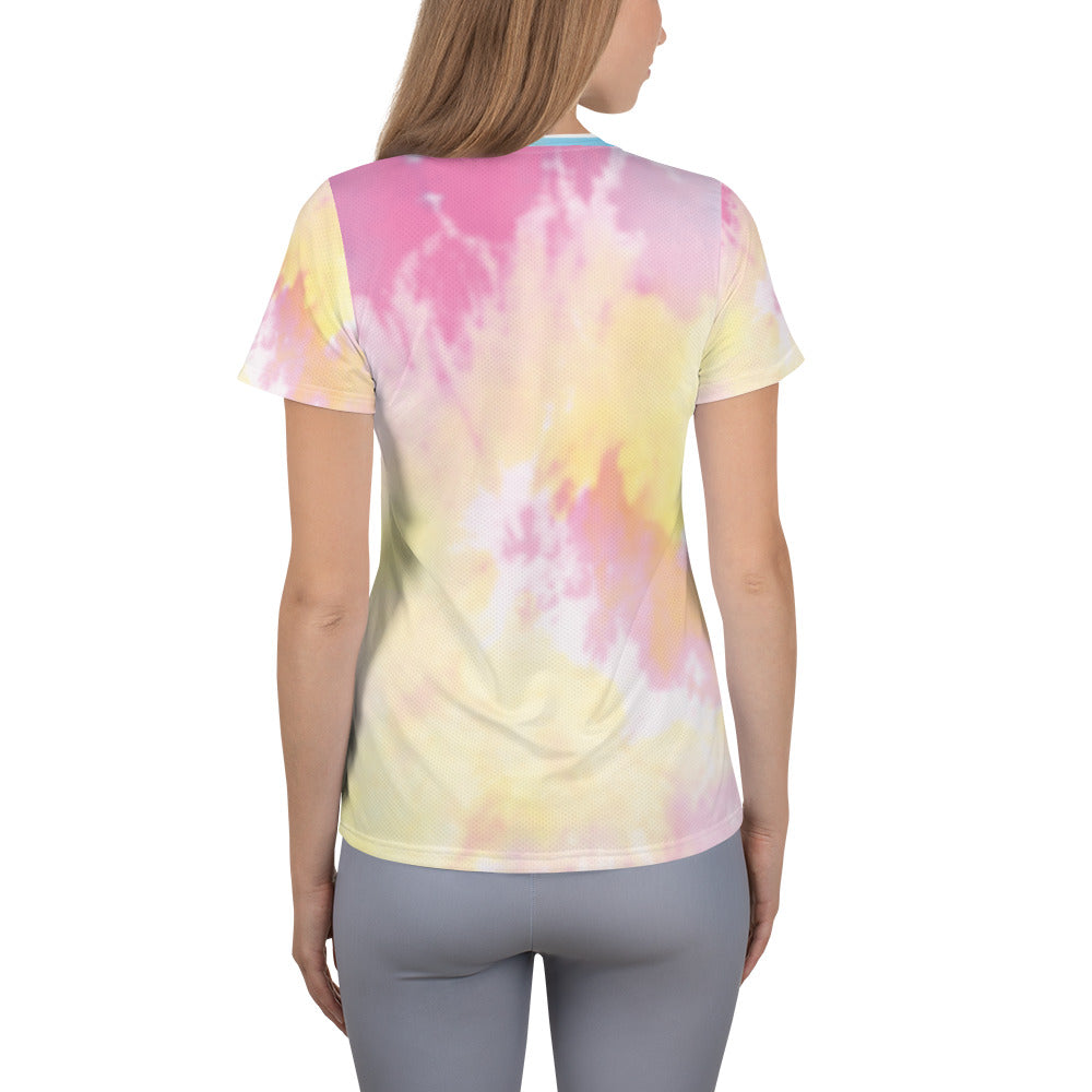 Fred Jo Watercolor Women's Athletic T-shirt - Fred jo Clothing